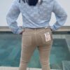 Jeans Push Up Beige - Imagen 2