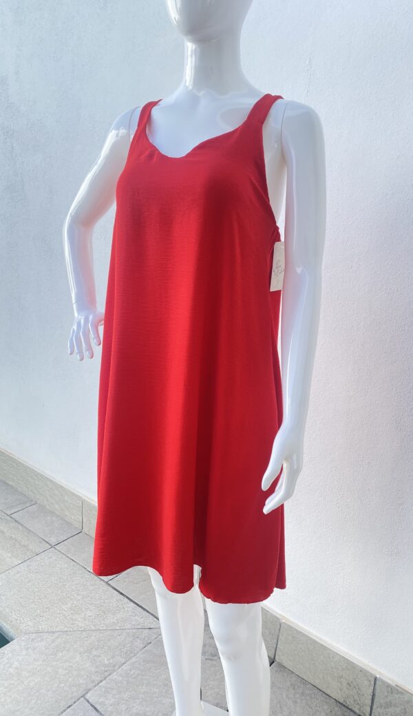 Vestido Rojo Off-Shoulder