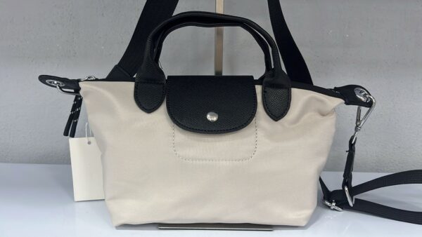 Bolso naylon gris y negro - Imagen 3