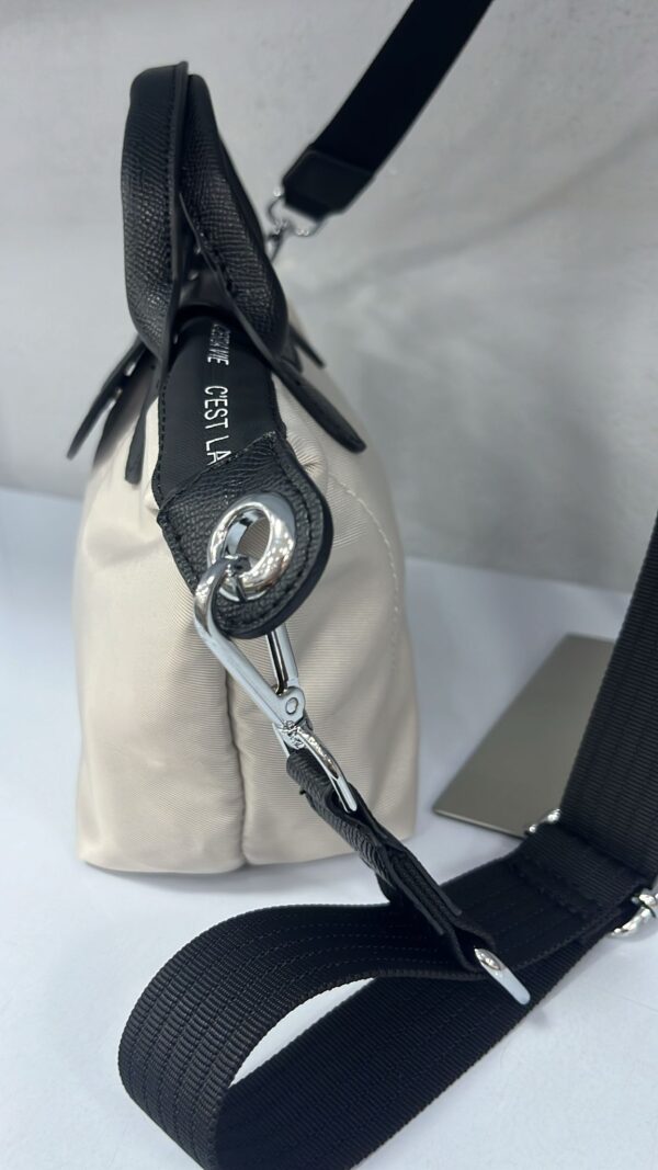 Bolso naylon gris y negro - Imagen 4