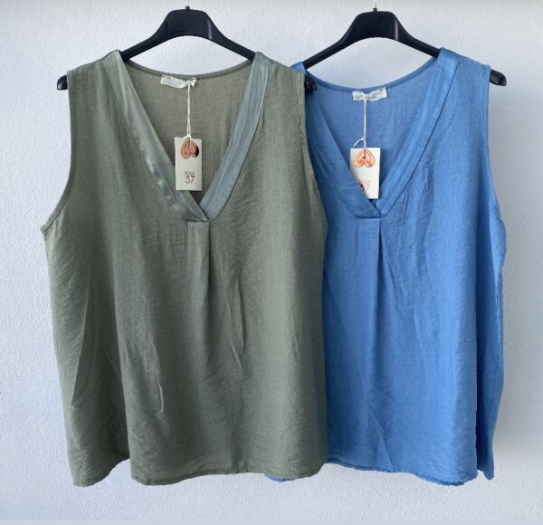 Blusón cuello pico