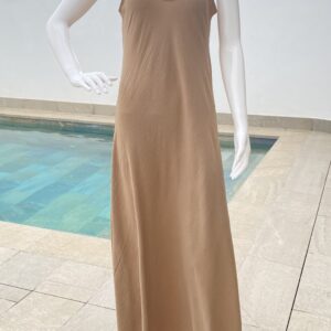 Vestido largo liso