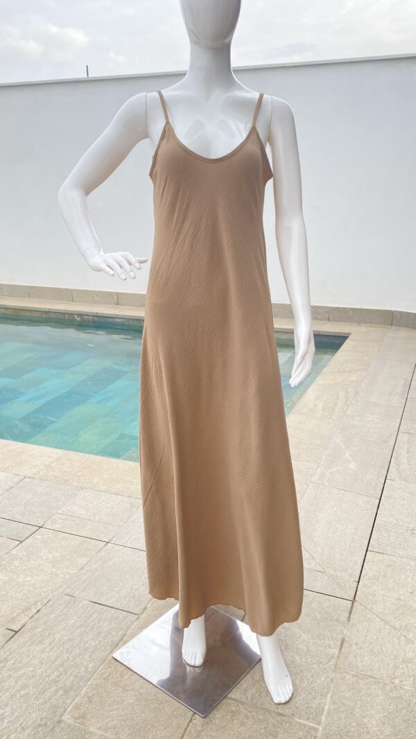 Vestido largo liso