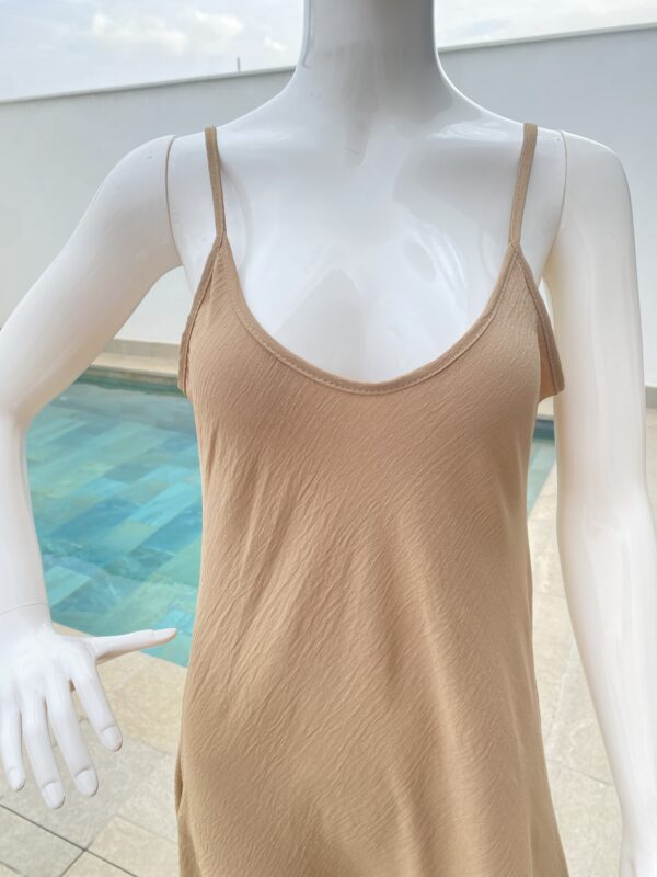 Vestido largo liso - Imagen 4