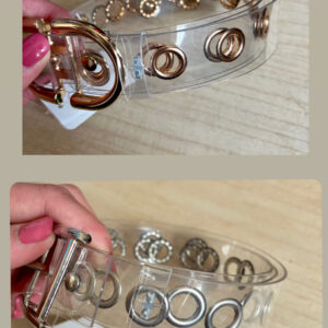 Cinturón transparente