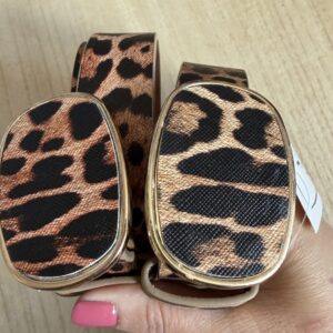 Cinturón polipiel leopardo