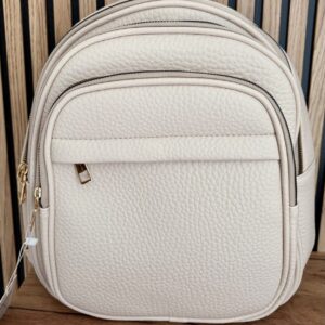Mochila polipiel beige
