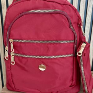 Mochila nailon burdeos