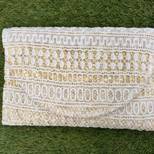 Cartera de mano crochet y rafia