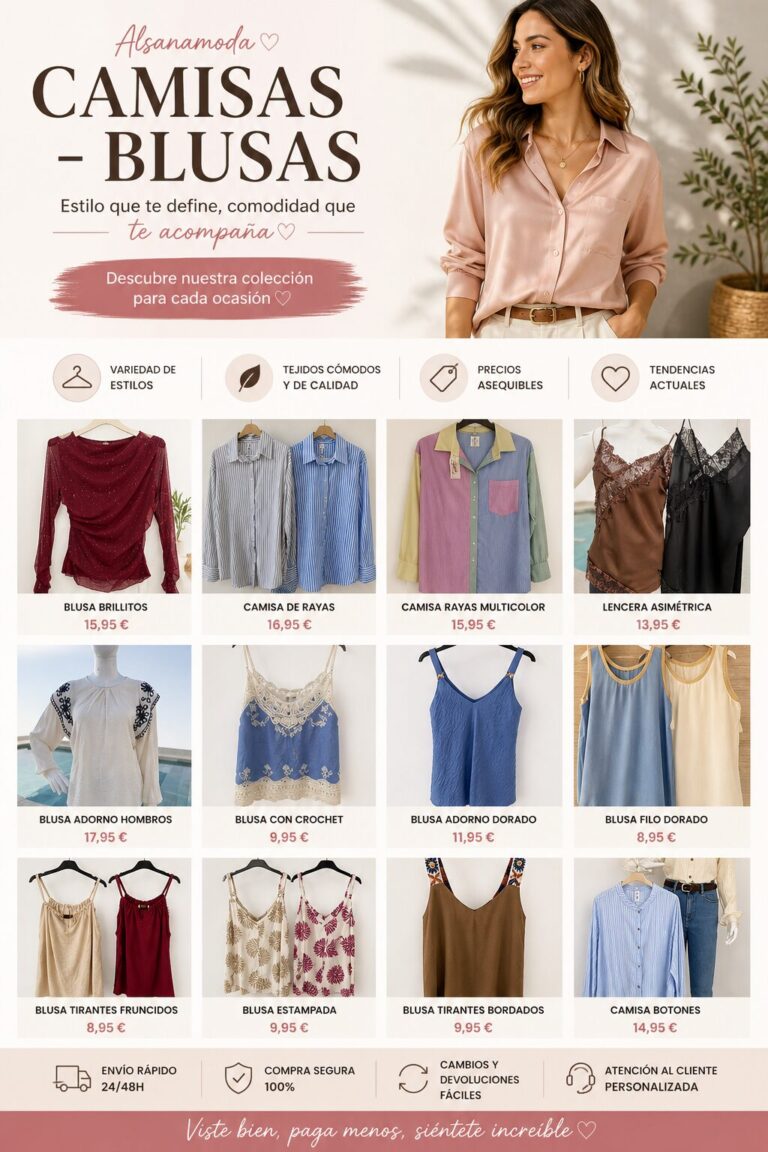 Camisas y blusas de mujer en Alsana Moda